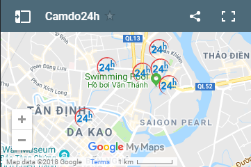 Hệ thống Camdo24h - Google Maps